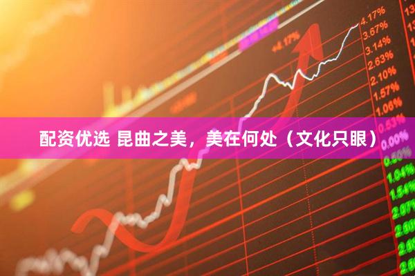 配资优选 昆曲之美，美在何处（文化只眼）