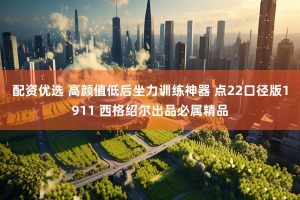 配资优选 高颜值低后坐力训练神器 点22口径版1911 西格绍尔出品必属精品