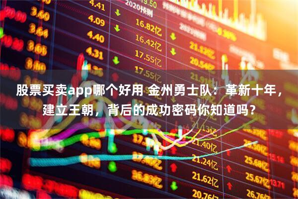 股票买卖app哪个好用 金州勇士队：革新十年，建立王朝，背后的成功密码你知道吗？